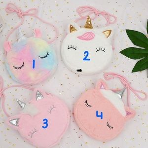 Crossover Child's Plush Unicorn Shoulder Bag